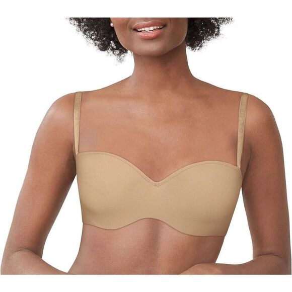 ✨NWOT✨Lilyette® by Bali®  Defining Moments Full-Figure Tan Sz 40C Strapless✨ - Picture 3 of 11
